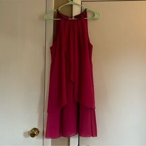 Hot pink cocktail dress, size 14